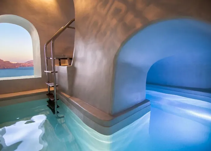 Elegant Santorini Mariniou Private Hot Tub Air Conditioning * Oia